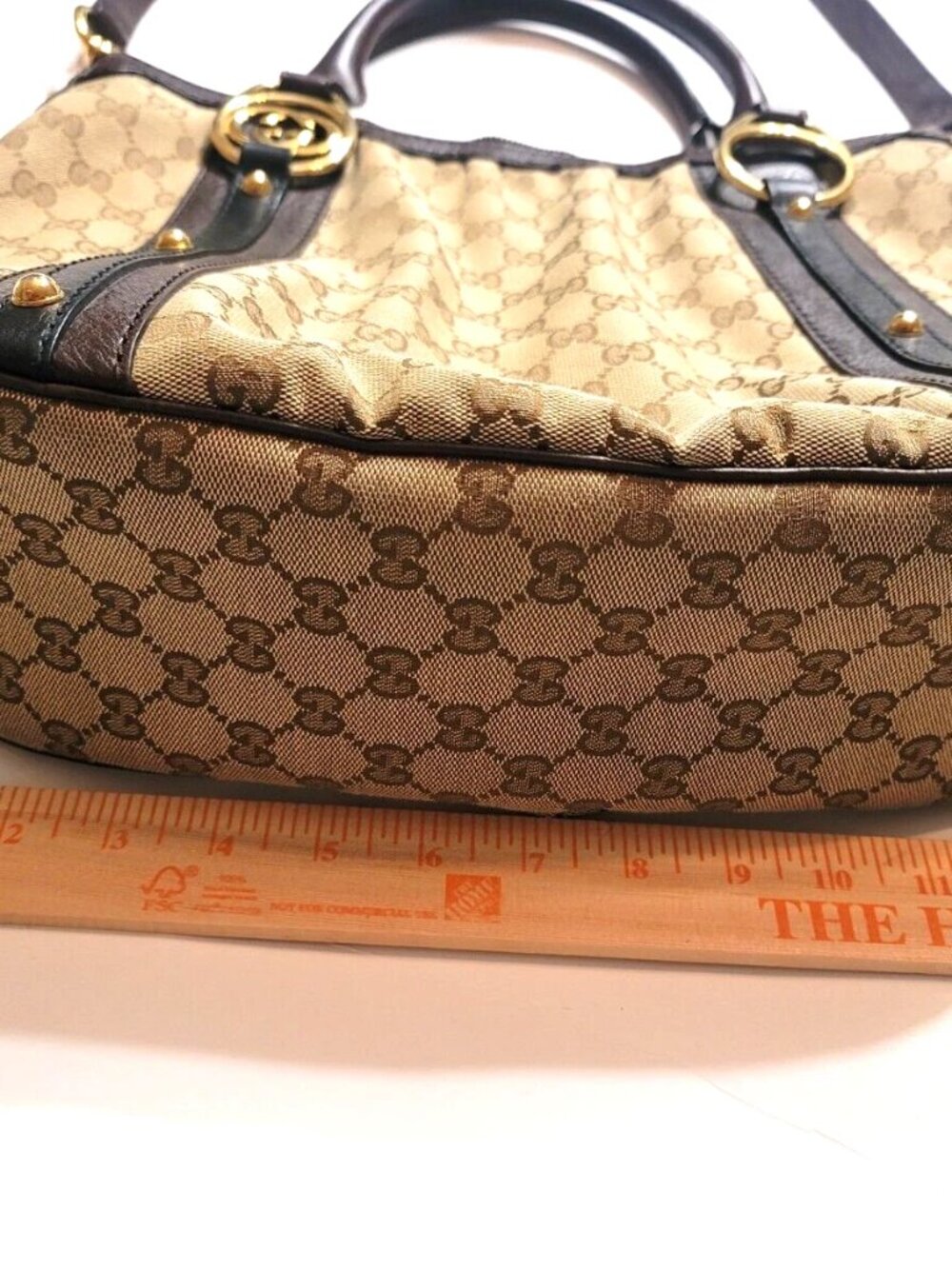 Gucci Monogram Large Convertable Purse - Picture 8 of 9